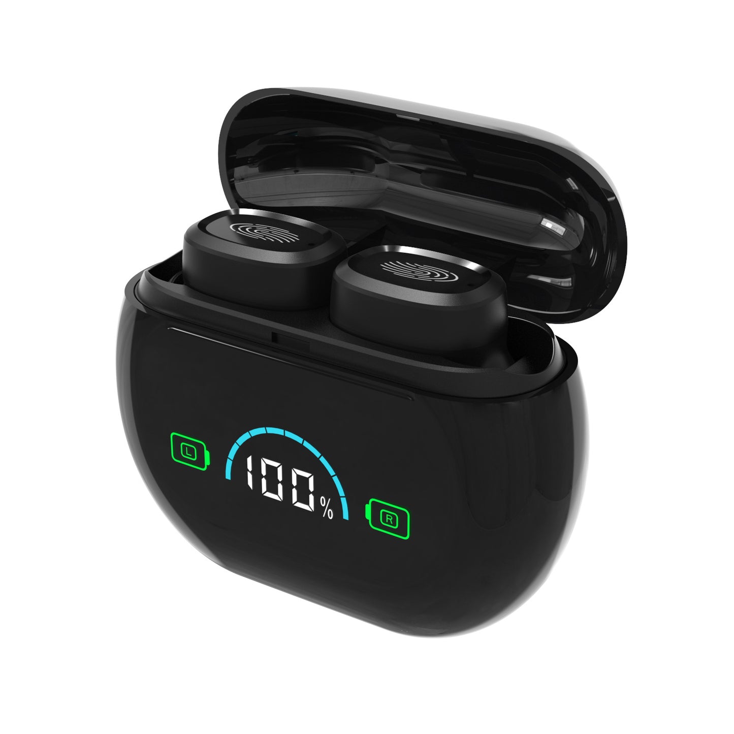 Aide auditive intra-auriculaire discrète noire