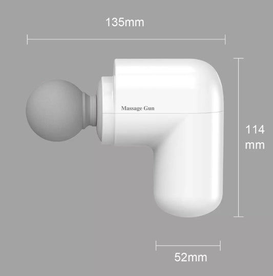 Mini pistolet de massage musculaire noir