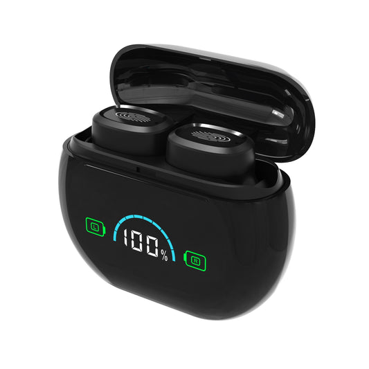 Aide auditive intra-auriculaire discrète noire